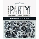 Birthday Black Glitz Number 18 Confetti – .5oz