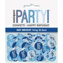 Birthday Blue Glitz Number 16 Confetti – .5oz