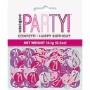 Birthday Pink Glitz Number 21 Confetti – .5oz