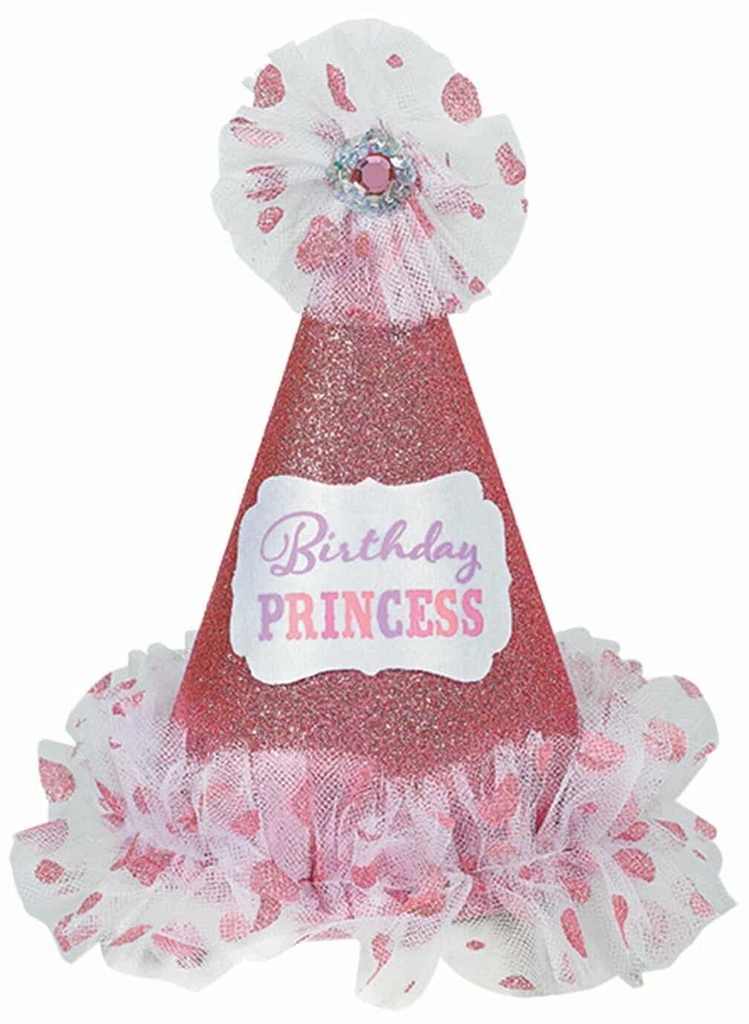 Birthday Princess Deluxe Glitter Party Hat – 22.8cm