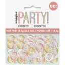 Birthday Rose Gold Glitz Number 80 Confetti – .5oz
