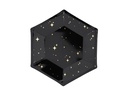 Black & Gold Plates Let’s Celebrate, 20cm (1pkt / 6pc)