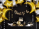 Black & Gold Plates Let’s Celebrate, 20cm (1pkt / 6pc)