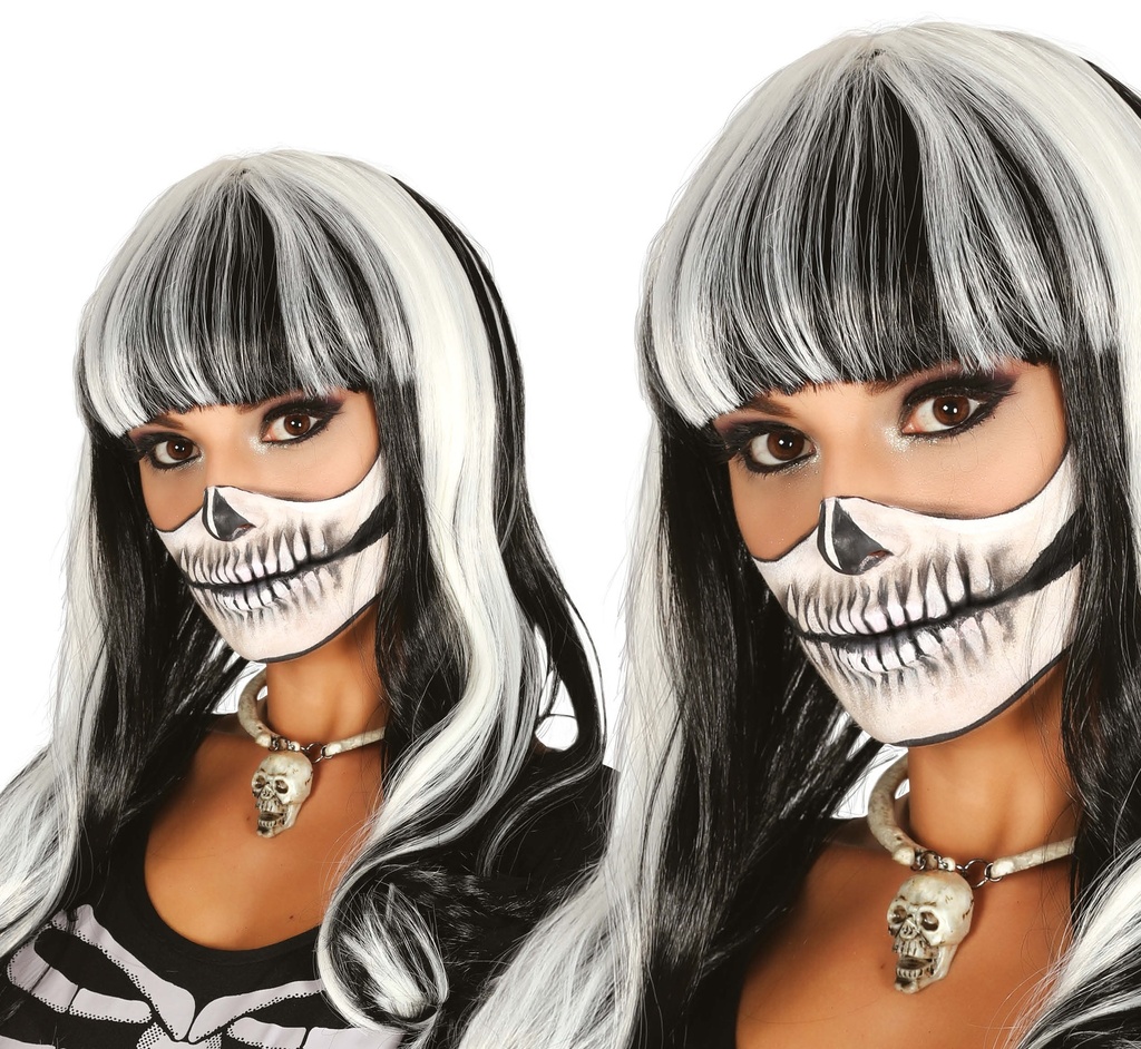 Black & White Bob Wig – Adult One Size