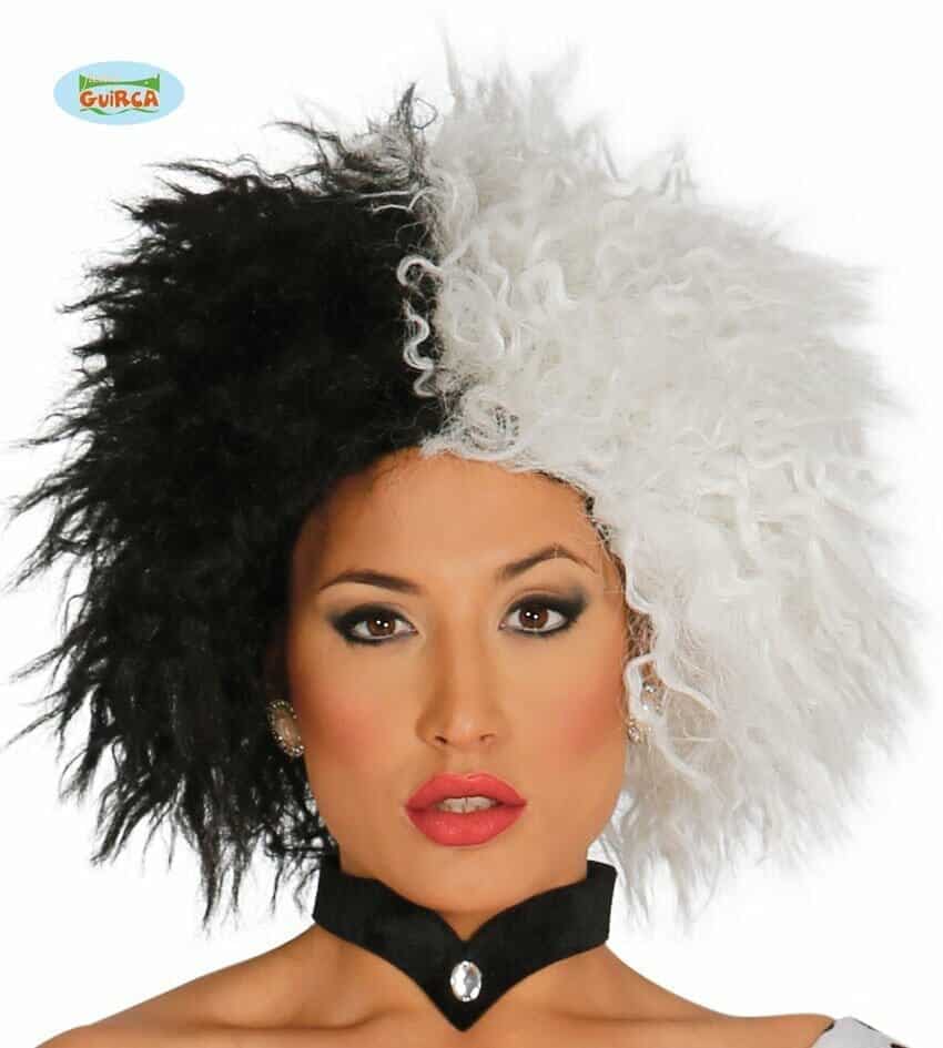 Black & White Cruella Wig – Adult One Size