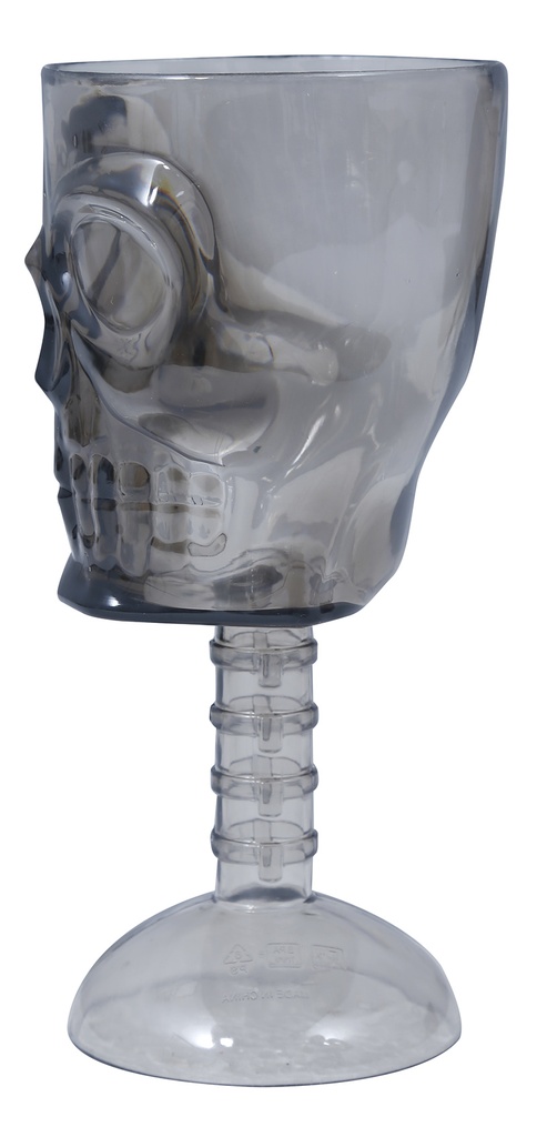 Black Skull Glass – 18cm