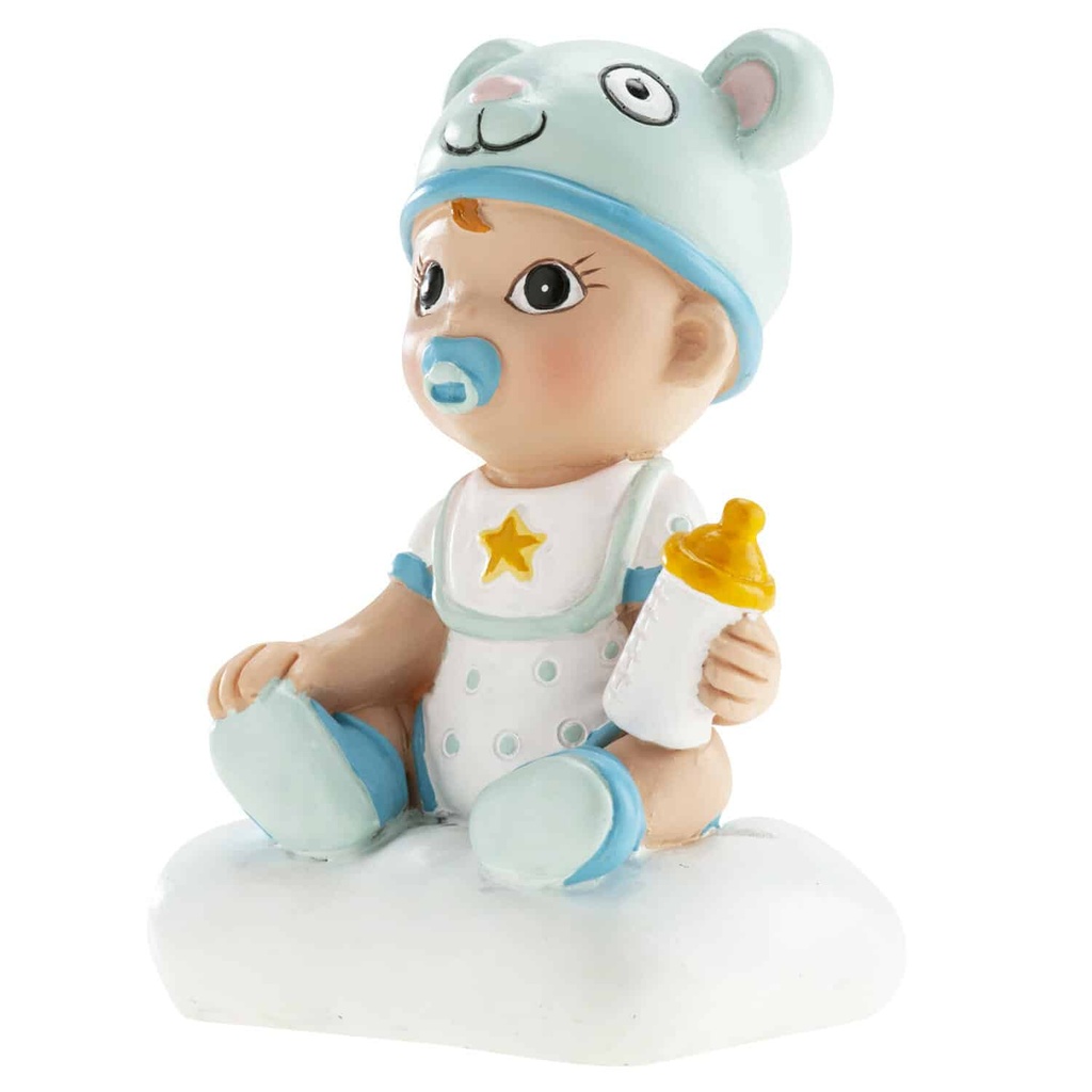 Boy With Bottle Cake Topper – 10cm