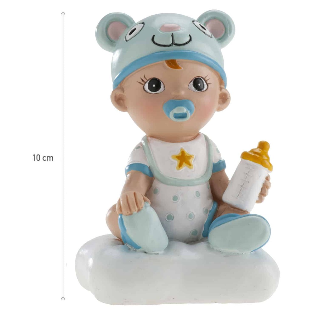 Boy With Bottle Cake Topper – 10cm