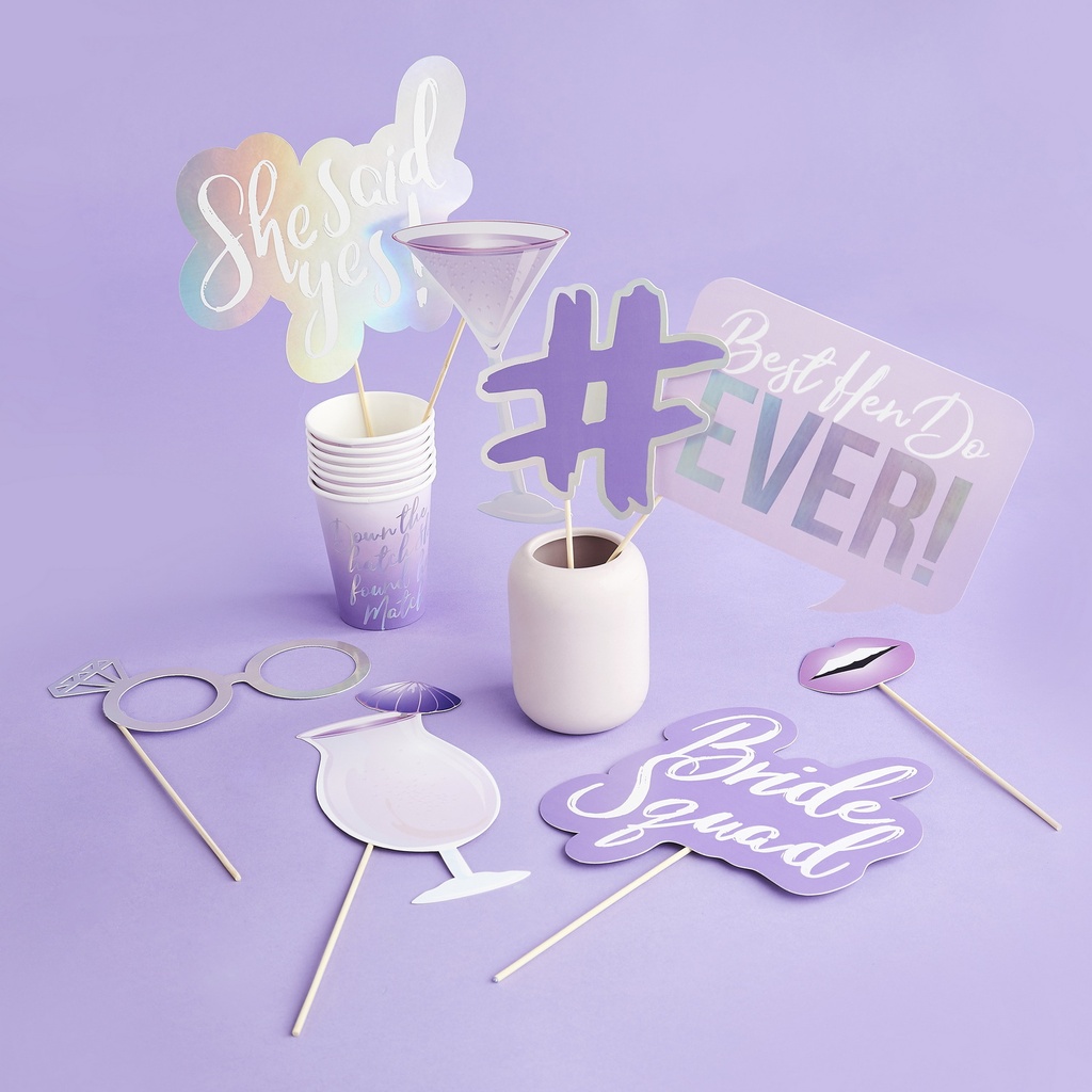 Bride Squad Photo Booth Props (10pk)