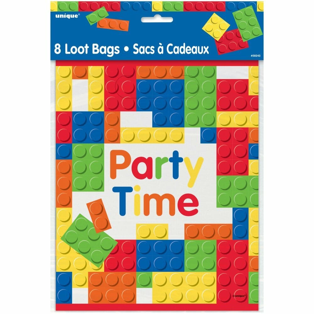 Building Blocks Birthday Loot Bags – 8pk