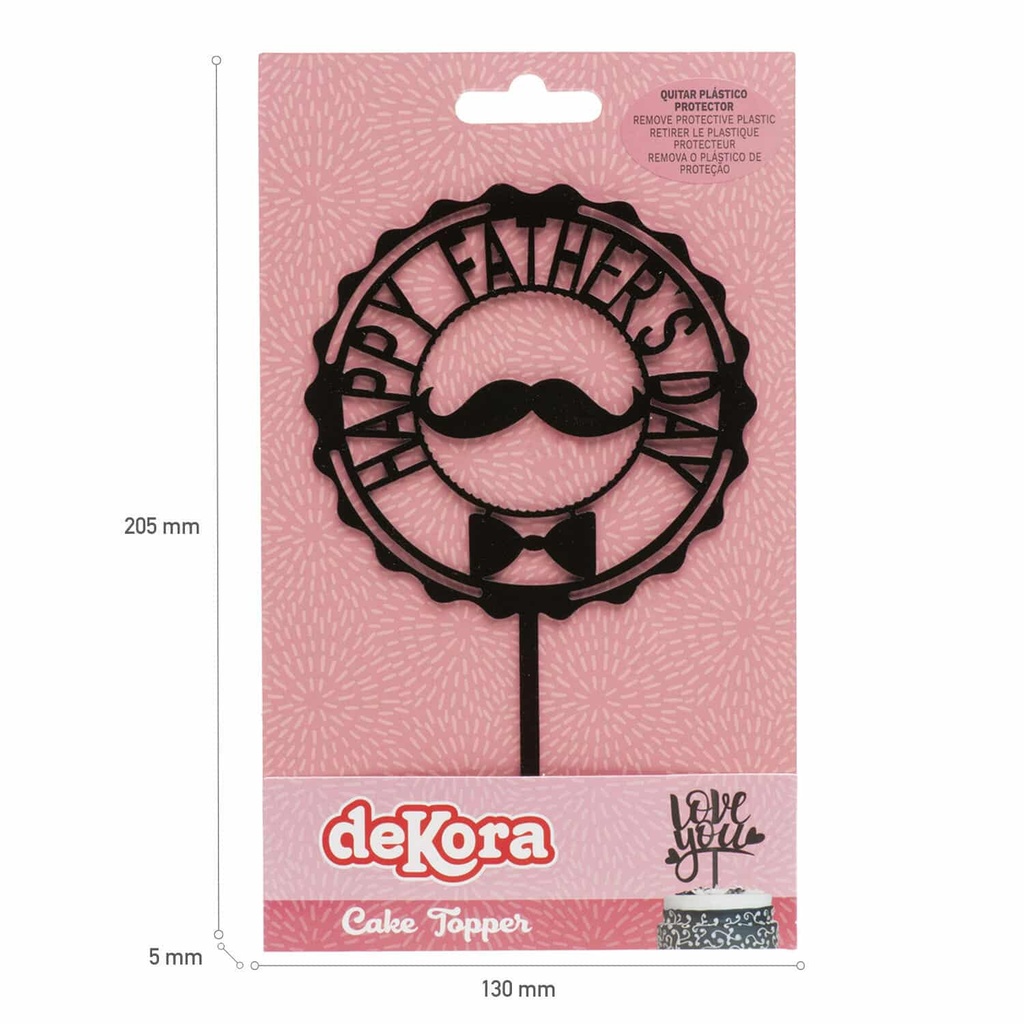 Cake Topper Father’s Day – 15×9.8cm