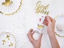 Cake Topper God Bless, Gold, 27.5cm
