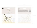 Cake Topper God Bless, Gold, 27.5cm