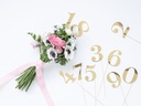 Cake Topper Numbers, Gold, 25.5-26.5cm (1pkt / 11pc)