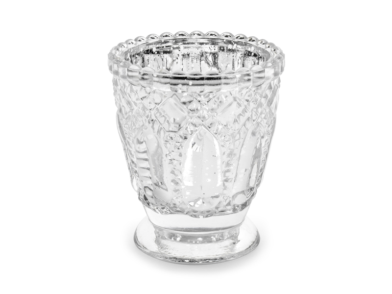 Candle Holder Silver 8cm – 1pc