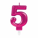 Candle Sparkling Celebrations Pink 7.5cm – No. 5
