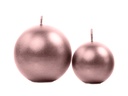 Candle Sphere Metallic Rose Gold 8cm – 1pc