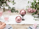 Candle Sphere Metallic Rose Gold 8cm – 1pc