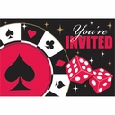Casino Invitations & Envelopes Place Your Bets – 8pk