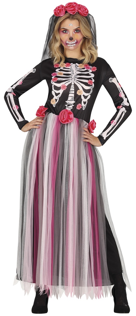 Catrina Elegant Skeleton Costume – Adult Size Large (42-44)