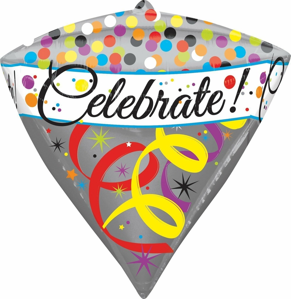 Celebrate Diamondz Foil Balloon 15″ x 18″ (38cm x 45cm)