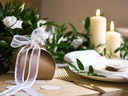 Chiffon Ribbon, White, 25mm (Sold Per Metre)