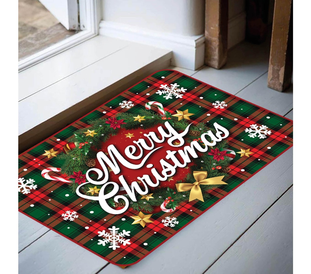 Christmas Doormat Carpet Merry Christmas 60x40cm
