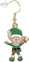 Christmas Elf Metal Earrings