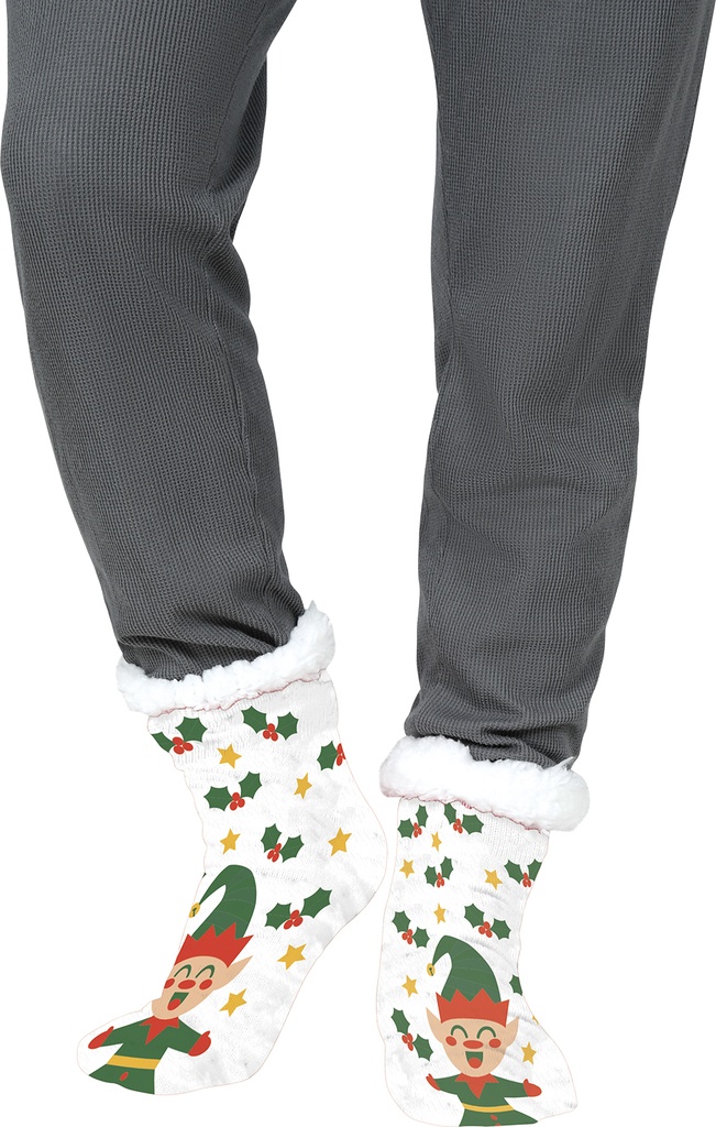 Christmas Elf Thermal Socks – Adult One Size