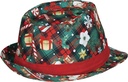 Christmas Green Ganster Hat – Adult One Size