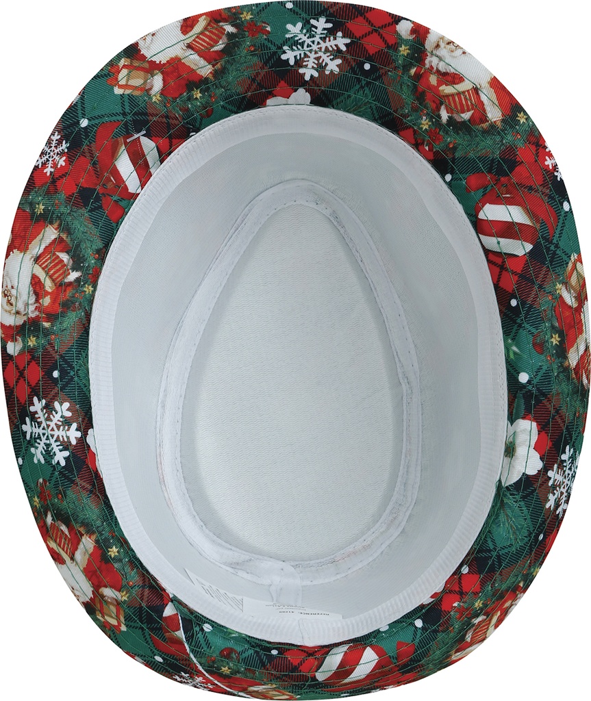 Christmas Green Ganster Hat – Adult One Size