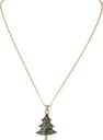 Christmas Little Tree Metal Necklace