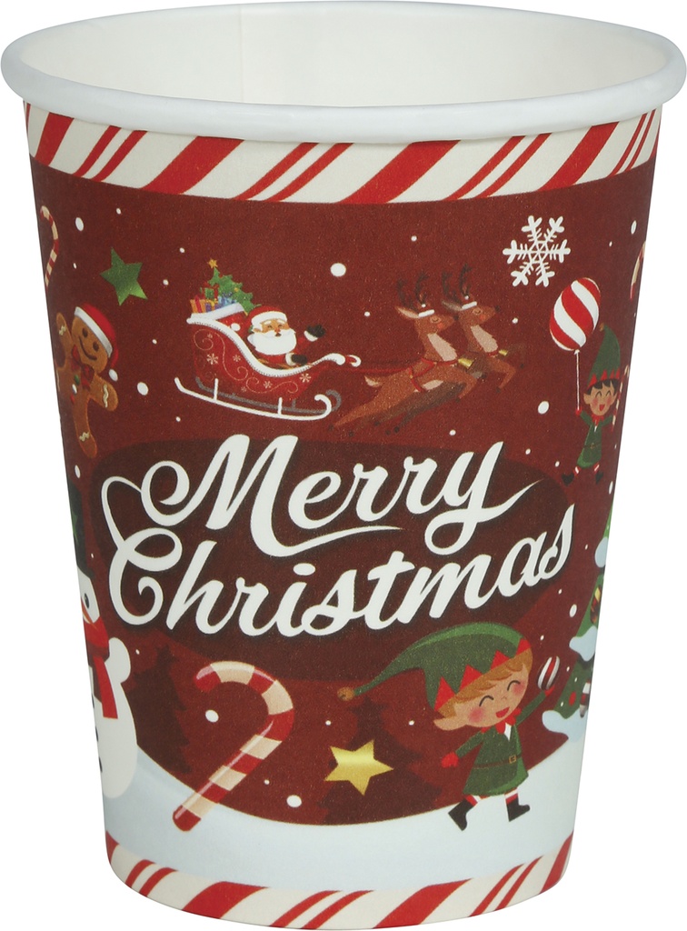Christmas Merry Christmas Cups 240ml – 6pcs