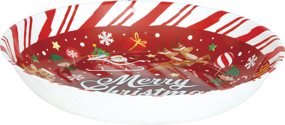 Christmas Plastic Bowl Merry Christmas 32cm