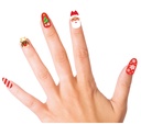 Christmas Santa Nails With Adhesive – 10pcs