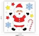 Christmas Satna Gel Window Decoration 20x25cm