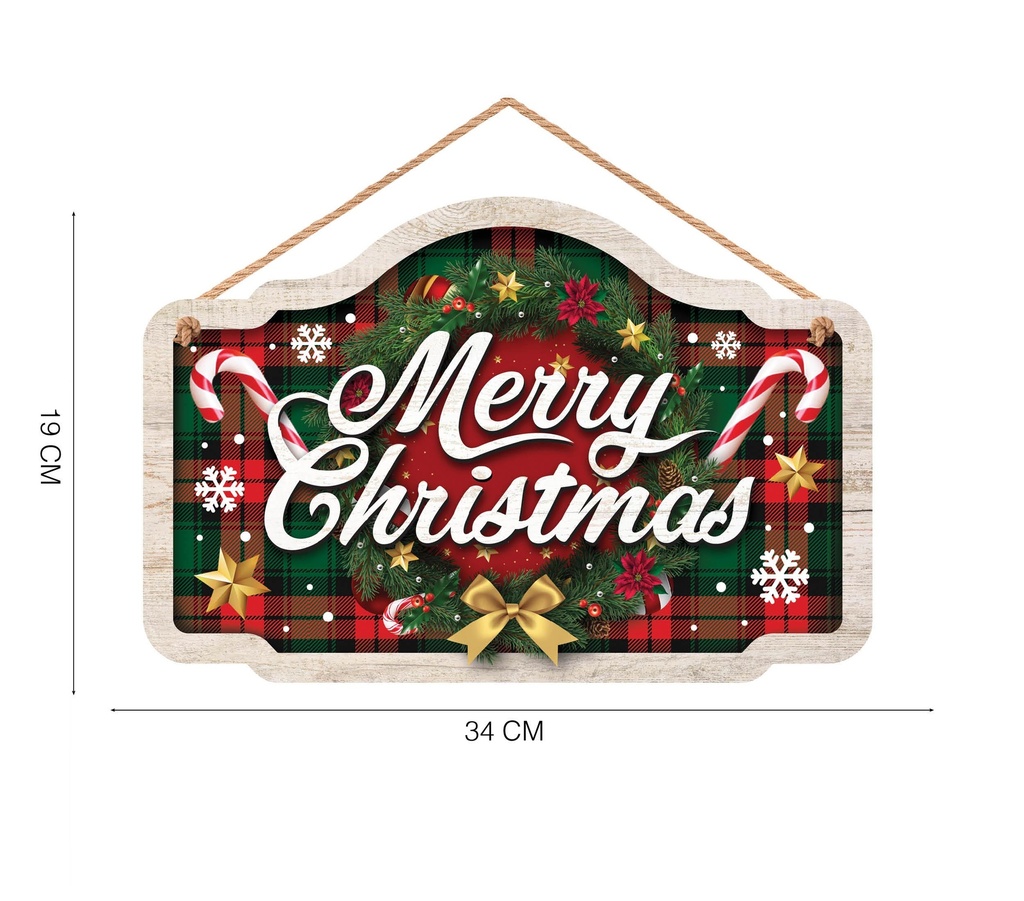 Christmas Sign Merry Christmas 34x19cm