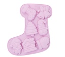 Christmas Silicone Baking Mold For 7 Cookies Stocking 26cm