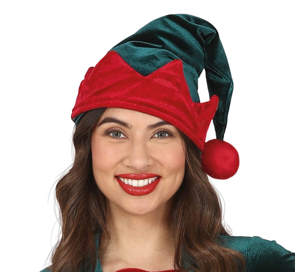 Classic Red / Green Female Elf – Adult Size Large