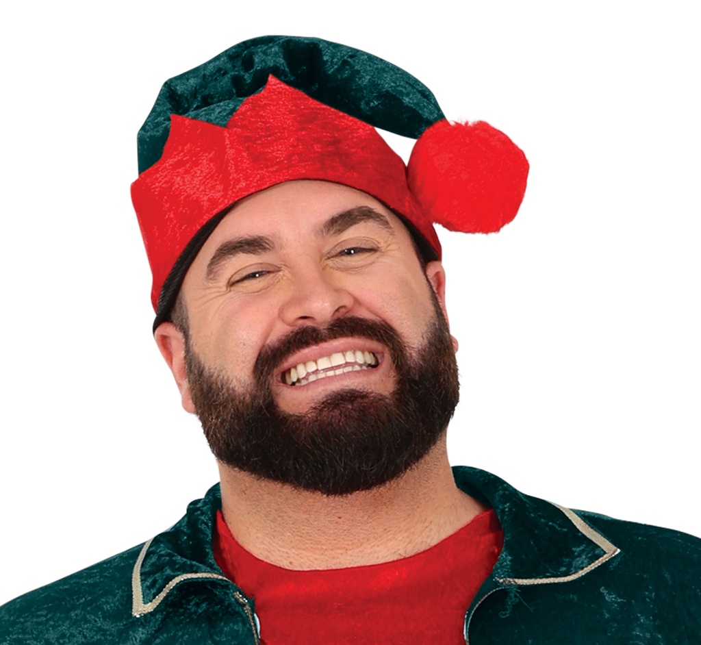 Classic Red / Green Male Elf – Adult Size Extra Large (54-56)