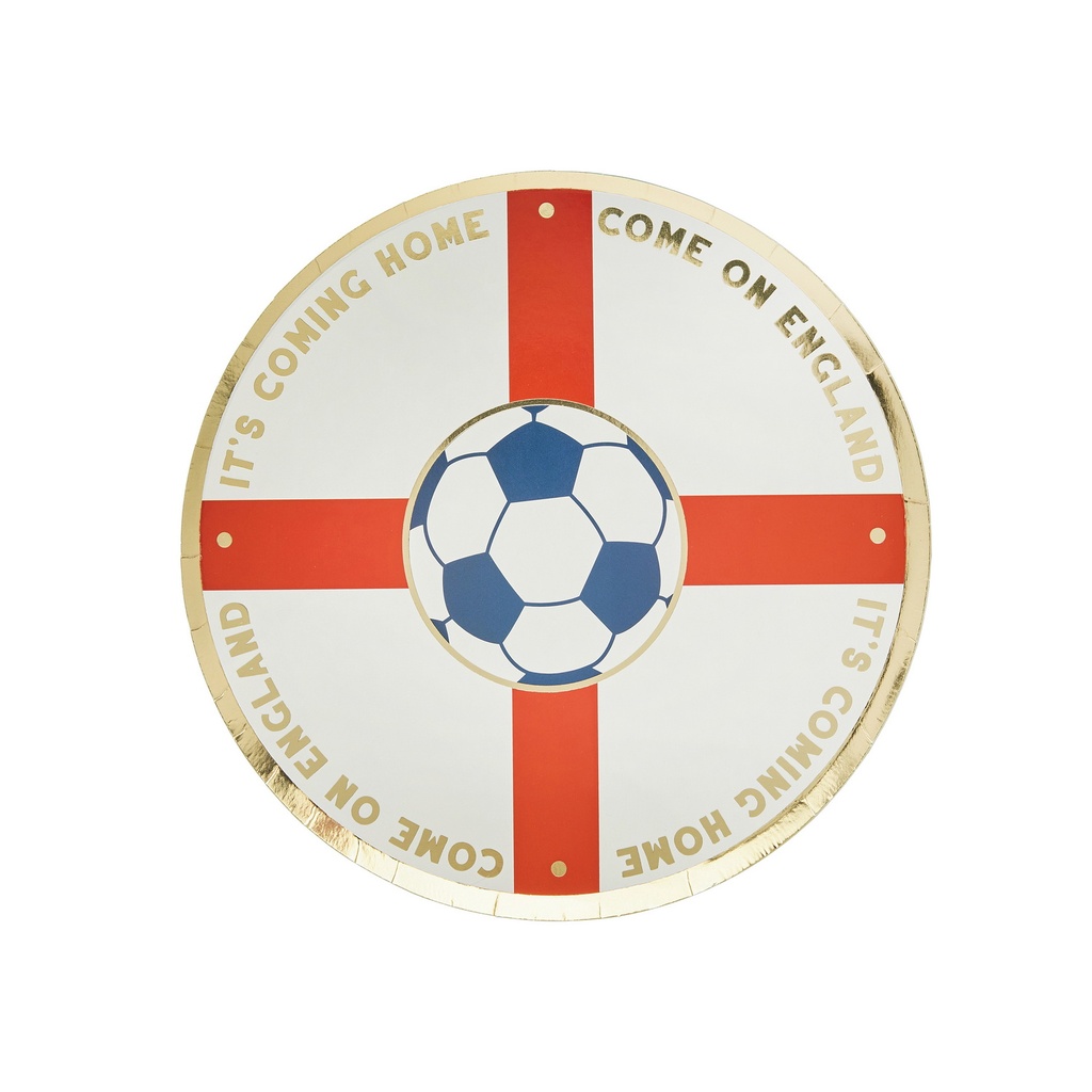 Come On England Paper Plates – 8pk