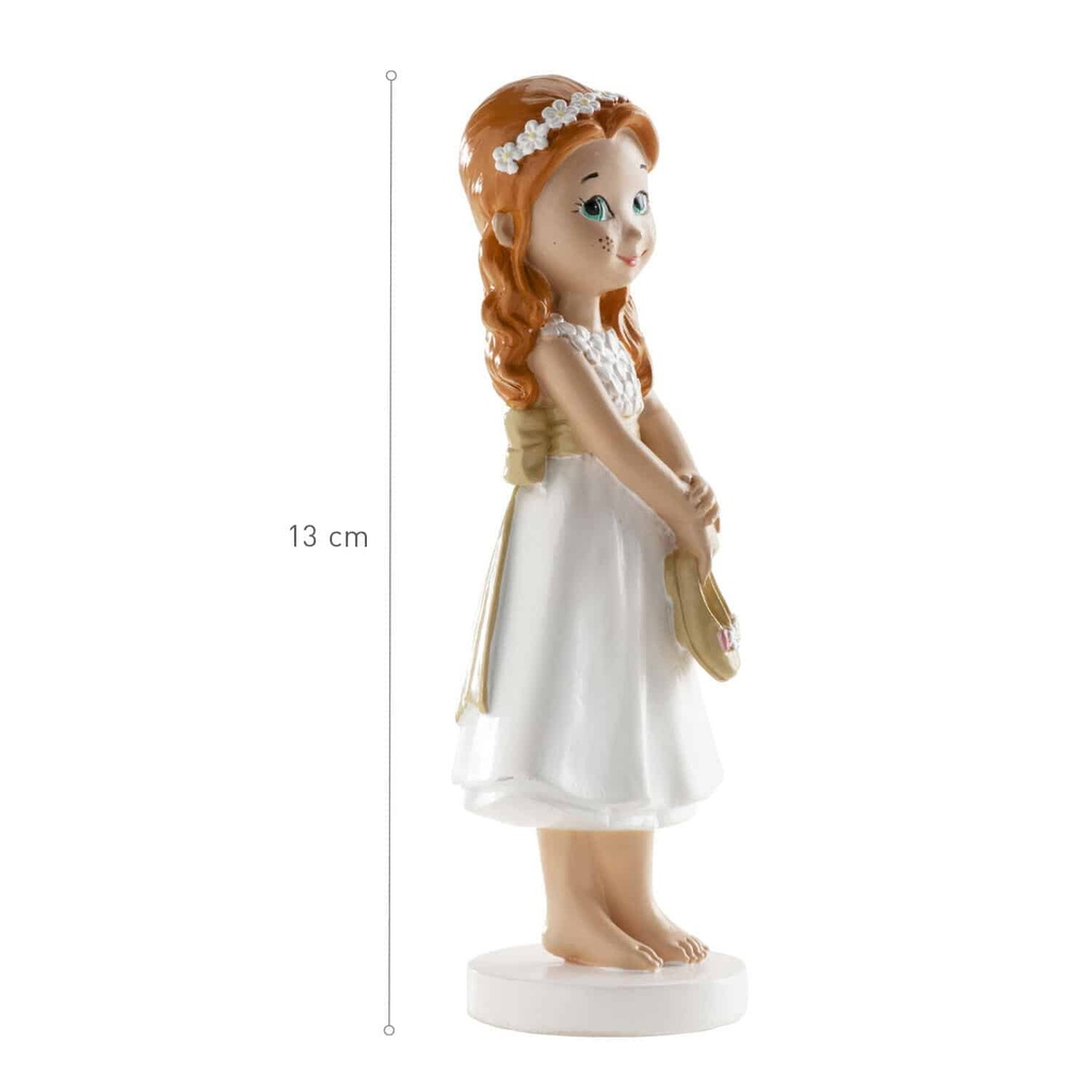 Communion Girl Cake Topper Barefoot – 13cm