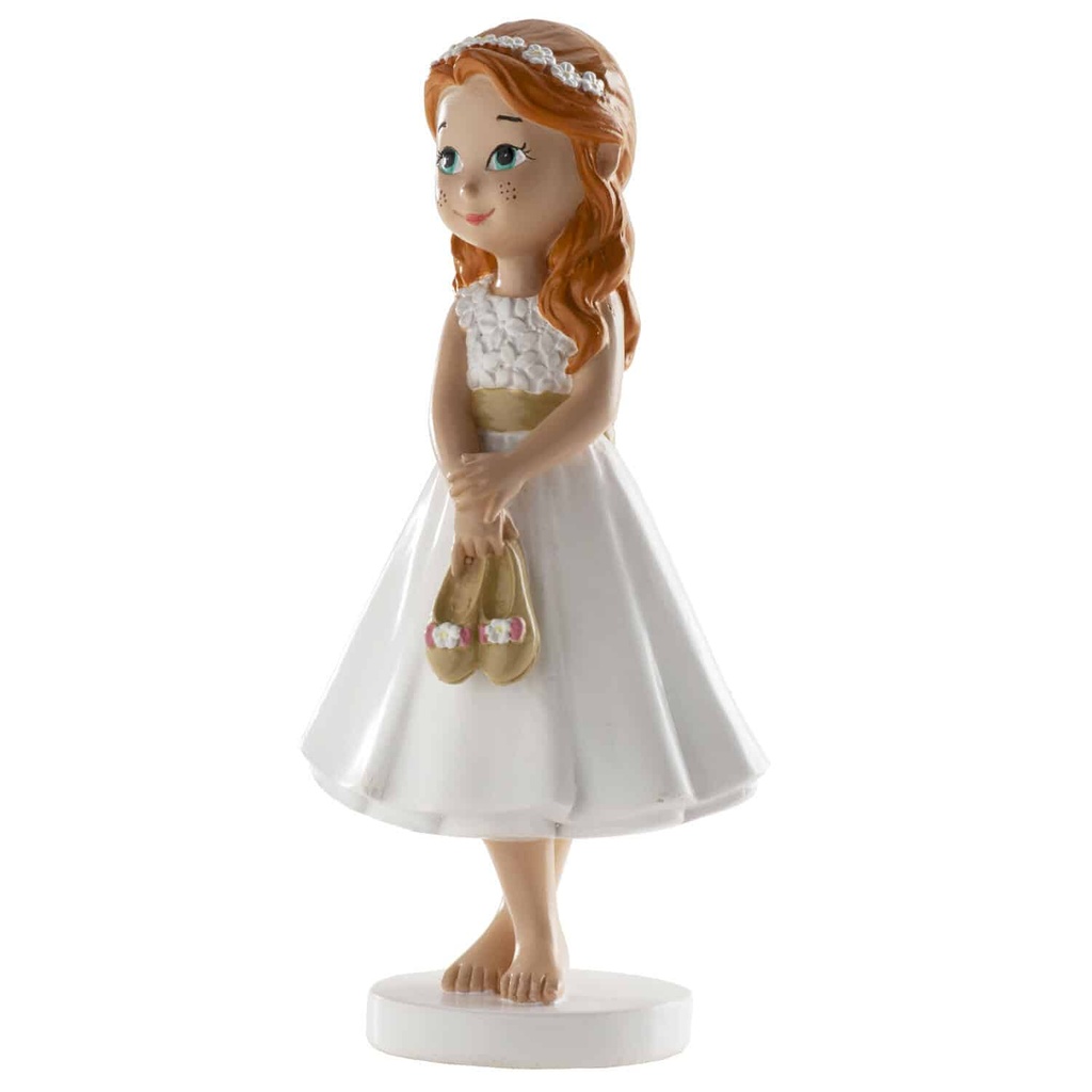 Communion Girl Cake Topper Barefoot – 13cm