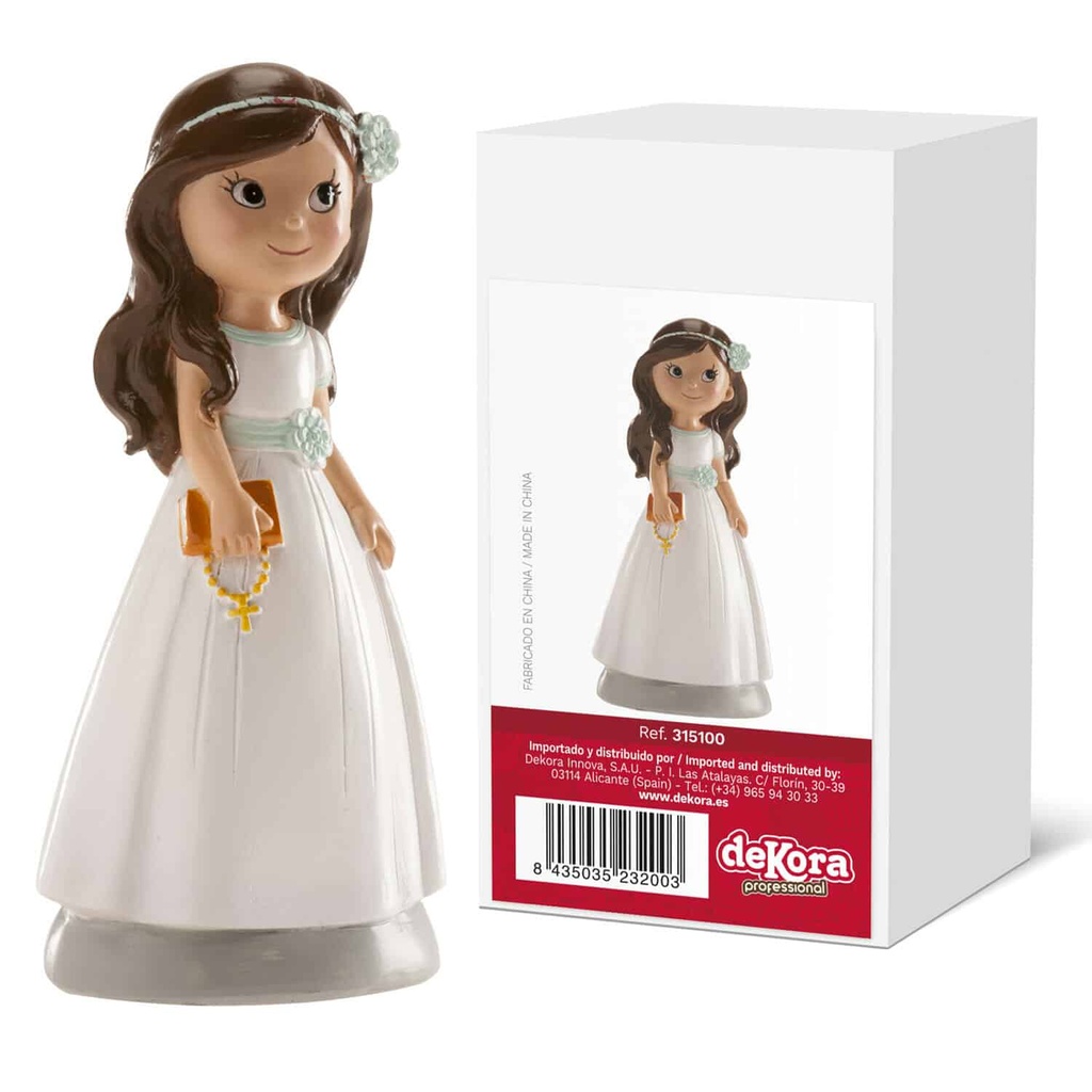 Communion Girl Cake Topper Elena – 13cm