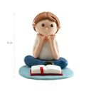 Communion Seated Boy Cake Topper – 8cm