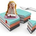 Communion Seated Girl Cake Topper – 8cm