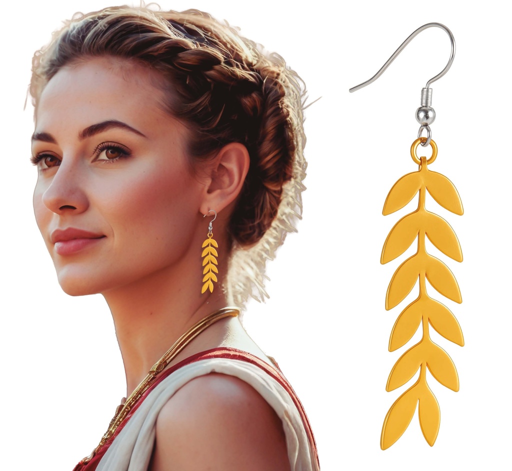 Gold Roman Earrings
