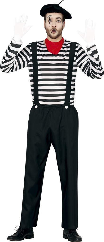 Mime Gentleman Costume - Adult Size Extra Large (54-56)