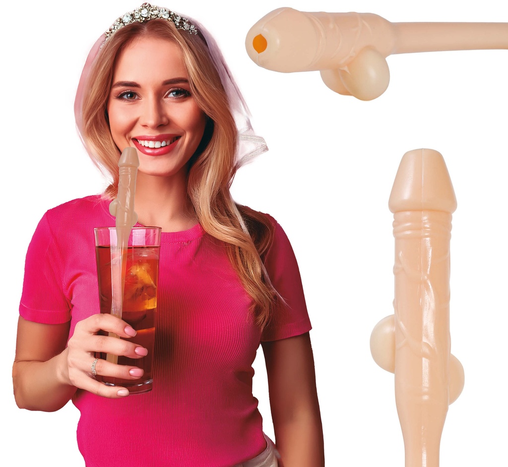 Hens Penis Straw 28cm