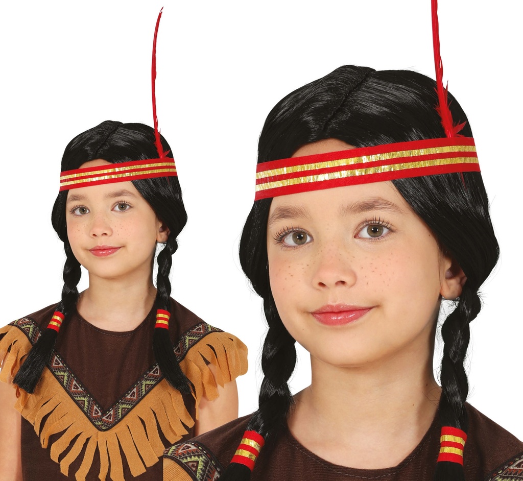 Indian Braids Wig - Child One Size
